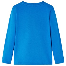 Kinder-Langarmshirt Kobaltblau 116