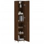 Highboard Braun Eichen-Optik 34,5x34x180 cm Holzwerkstoff Highboard Braun Eichen-Optik 34,5x34x180 cm Holzwerkstoff