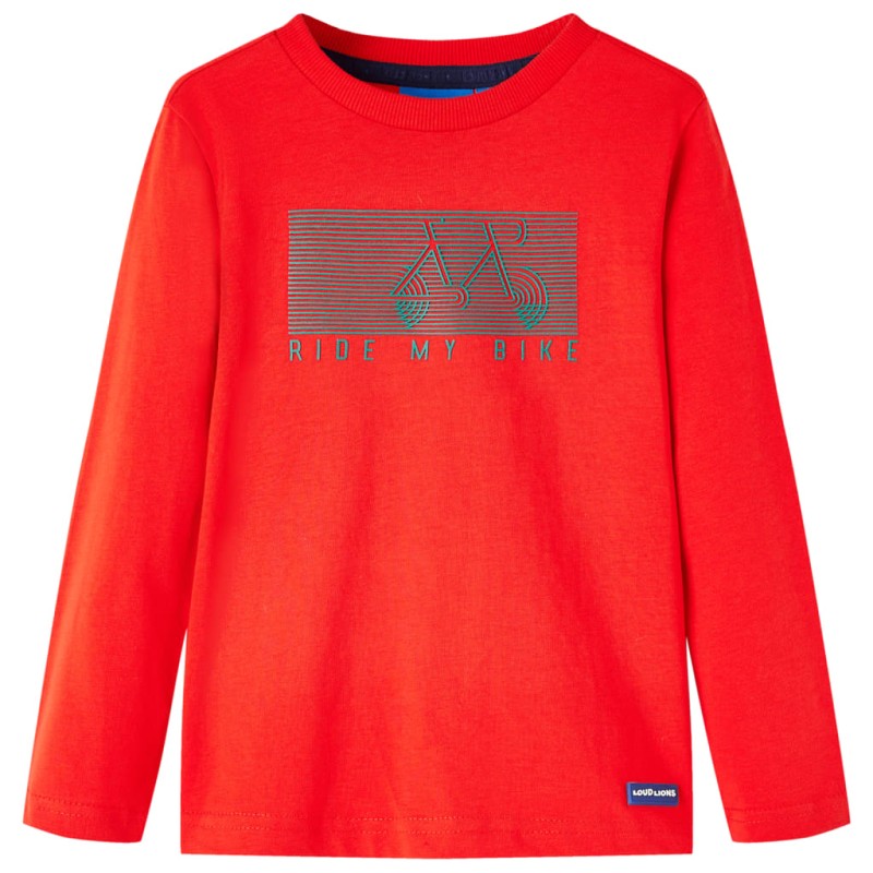 Kinder-Langarmshirt Rot 140 Kinder-Langarmshirt Rot 140