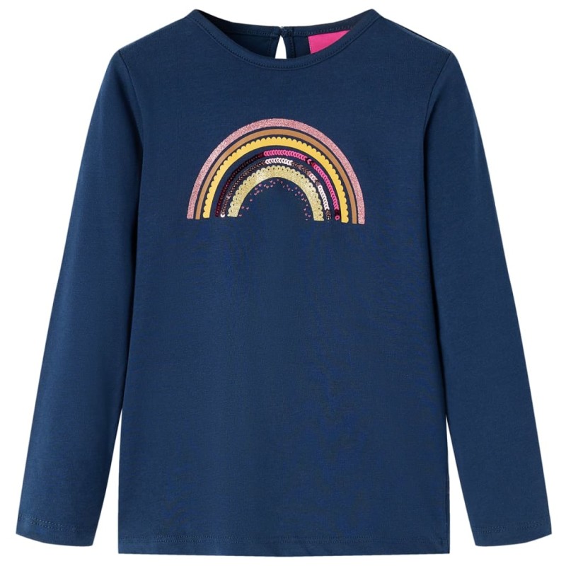 Kinder-Langarmshirt Marineblau 140 Kinder-Langarmshirt Marineblau 140