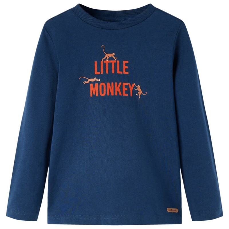 Kinder-Langarmshirt Marineblau 140 Kinder-Langarmshirt Marineblau 140