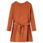Kinderkleid mit Langen Ärmeln Cognac 140 Kinderkleid mit Langen Ärmeln Cognac 140