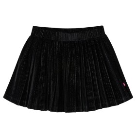 Kinder-Faltenrock mit Lurex Schwarz 128