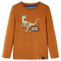 Kinder-Langarmshirt Cognac 128 Kinder-Langarmshirt Cognac 128