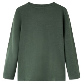 Kinder-Langarmshirt Dunkelgrün 116