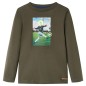 Kinder-Langarmshirt Khaki 140 Kinder-Langarmshirt Khaki 140