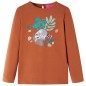 Kinder-Langarmshirt Cognac 128 Kinder-Langarmshirt Cognac 128