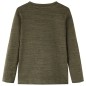 Kinder-Langarmshirt Dunkles Khaki Melange 116 Kinder-Langarmshirt Dunkles Khaki Melange 116