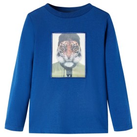 Kinder-Langarmshirt Dunkelblau 116