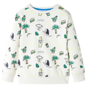 Kinder-Sweatshirt Helles Ecru 140