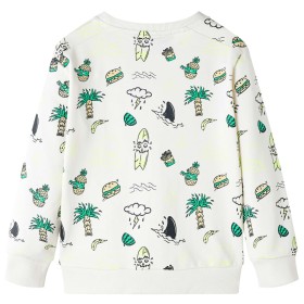 Kinder-Sweatshirt Helles Ecru 140