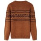 Kinderpullover Gestrickt Cognac 92 Kinderpullover Gestrickt Cognac 92