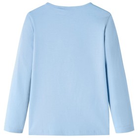 Kinder-Langarmshirt Hellblau 128