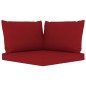 10-tlg. Garten-Lounge-Set mit Kissen in Weinrot 10-tlg. Garten-Lounge-Set mit Kissen in Weinrot