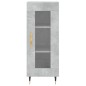 vidaXL Highboard Betongrau 34,5x34x180 cm Holzwerkstoff vidaXL Highboard Betongrau 34,5x34x180 cm Holzwerkstoff