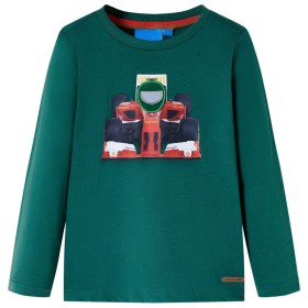 Kinder-Langarmshirt Grün 104