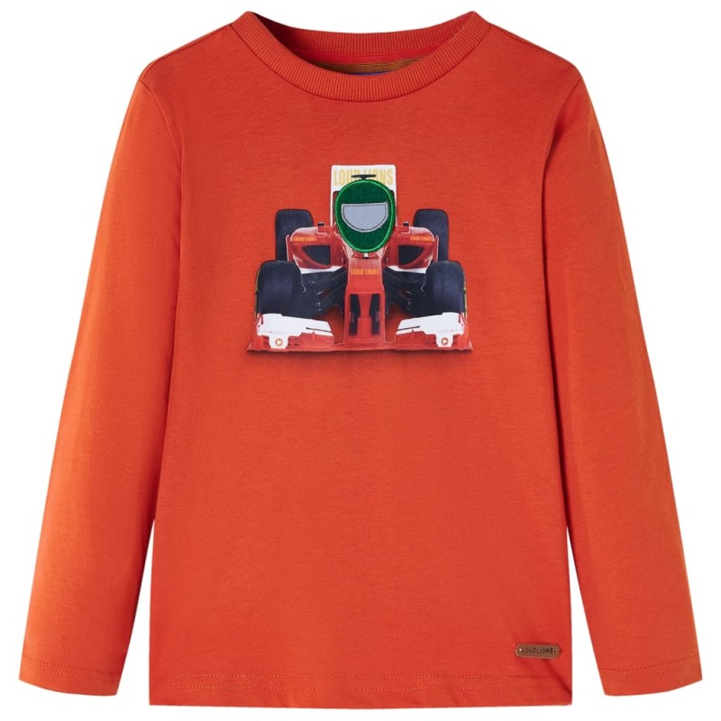 Kinder-Langarmshirt Orange 104 Kinder-Langarmshirt Orange 104