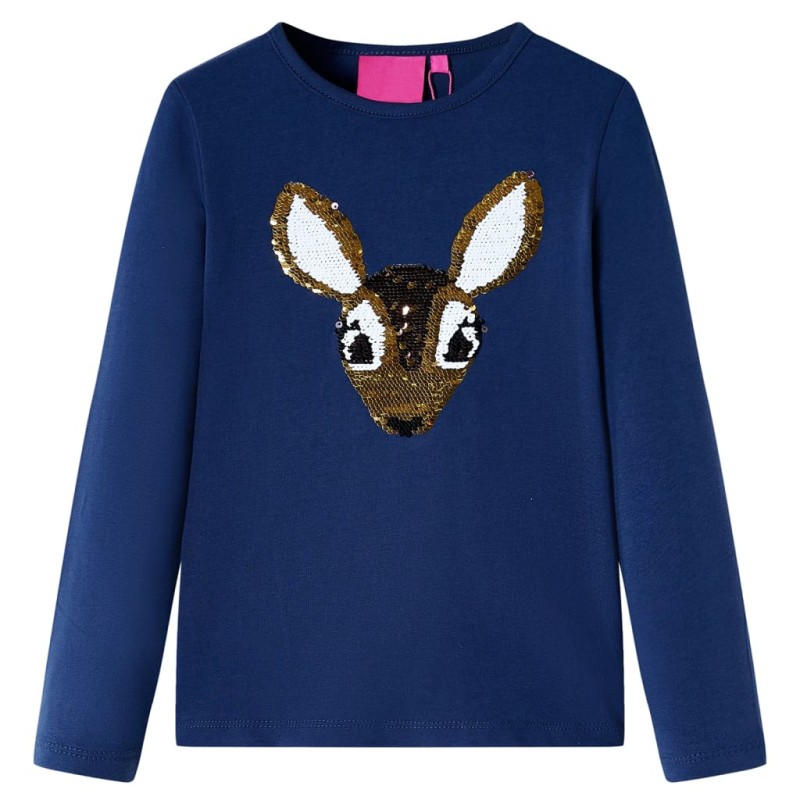 Kinder-Langarmshirt Marineblau 92 Kinder-Langarmshirt Marineblau 92