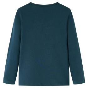 Kinder-Langarmshirt Dunkelgrün 140