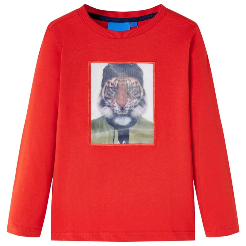 Kinder-Langarmshirt Rot 104 Kinder-Langarmshirt Rot 104