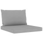 9-tlg. Garten-Lounge-Set mit Kissen Grau 9-tlg. Garten-Lounge-Set mit Kissen Grau