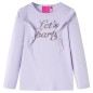 Kinder-Langarmshirt Helllila 128 Kinder-Langarmshirt Helllila 128