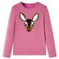 Kinder-Langarmshirt Himbeerrosa 116 Kinder-Langarmshirt Himbeerrosa 116