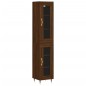 Highboard Braun Eichen-Optik 34,5x34x180 cm Holzwerkstoff Highboard Braun Eichen-Optik 34,5x34x180 cm Holzwerkstoff