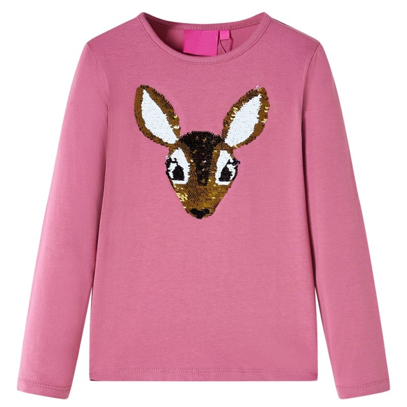 Kinder-Langarmshirt Himbeerrosa 140 Kinder-Langarmshirt Himbeerrosa 140