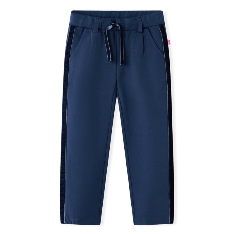 Kinderhose mit Schwarzen Zierleisten Marineblau 140 Kinderhose mit Schwarzen Zierleisten Marineblau 140