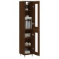 Highboard Braun Eichen-Optik 34,5x34x180 cm Holzwerkstoff Highboard Braun Eichen-Optik 34,5x34x180 cm Holzwerkstoff