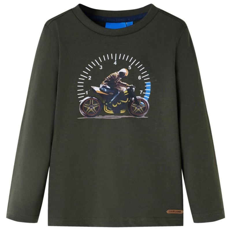 Kinder-Langarmshirt Khaki 104 Kinder-Langarmshirt Khaki 104