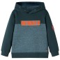 Kinder-Kapuzenpullover Dunkelgrün 128 Kinder-Kapuzenpullover Dunkelgrün 128