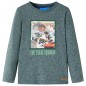 Kinder-Langarmshirt Dunkelgrün Melange 140 Kinder-Langarmshirt Dunkelgrün Melange 140