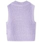 Kinder-Pulloverweste Gestrickt Helllila 104 Kinder-Pulloverweste Gestrickt Helllila 104