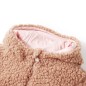 Kinder-Kapuzenjacke Teddy-Kunstpelz Heller Cognac 116 Kinder-Kapuzenjacke Teddy-Kunstpelz Heller Cognac 116
