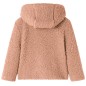 Kinder-Kapuzenjacke Teddy-Kunstpelz Heller Cognac 140 Kinder-Kapuzenjacke Teddy-Kunstpelz Heller Cognac 140