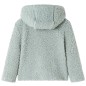 Kinder-Kapuzenjacke Teddy-Kunstpelz Minzgrün 140 Kinder-Kapuzenjacke Teddy-Kunstpelz Minzgrün 140