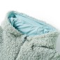 Kinder-Kapuzenjacke Teddy-Kunstpelz Minzgrün 140 Kinder-Kapuzenjacke Teddy-Kunstpelz Minzgrün 140