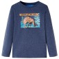 Kinder-Langarmshirt Dunkelblau Melange 92 Kinder-Langarmshirt Dunkelblau Melange 92