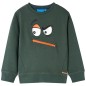 Kinder-Sweatshirt Dunkelgrün 128 Kinder-Sweatshirt Dunkelgrün 128