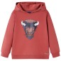 Kinder-Kapuzenpullover Dunkelrot 128 Kinder-Kapuzenpullover Dunkelrot 128