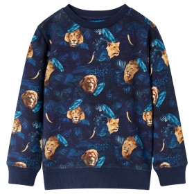 Kinder-Sweatshirt Marineblau 116