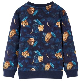 Kinder-Sweatshirt Marineblau 116