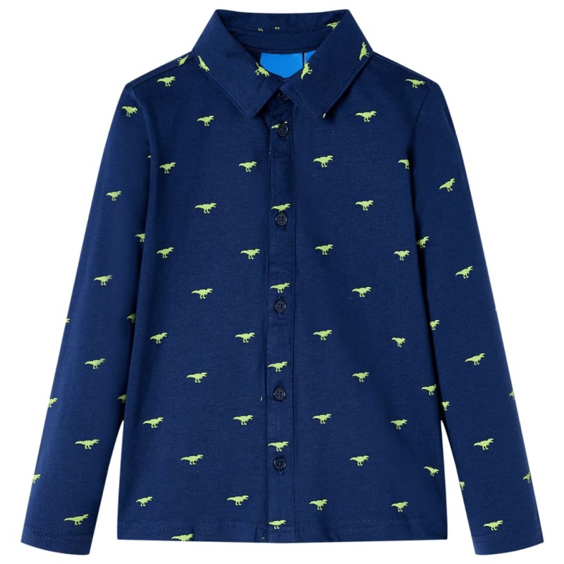 Kinderhemd Marineblau 128 Kinderhemd Marineblau 128