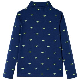 Kinderhemd Marineblau 128