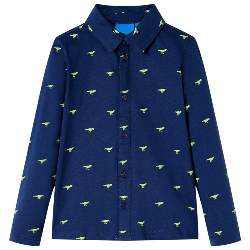 Kinderhemd Marineblau 104 Kinderhemd Marineblau 104