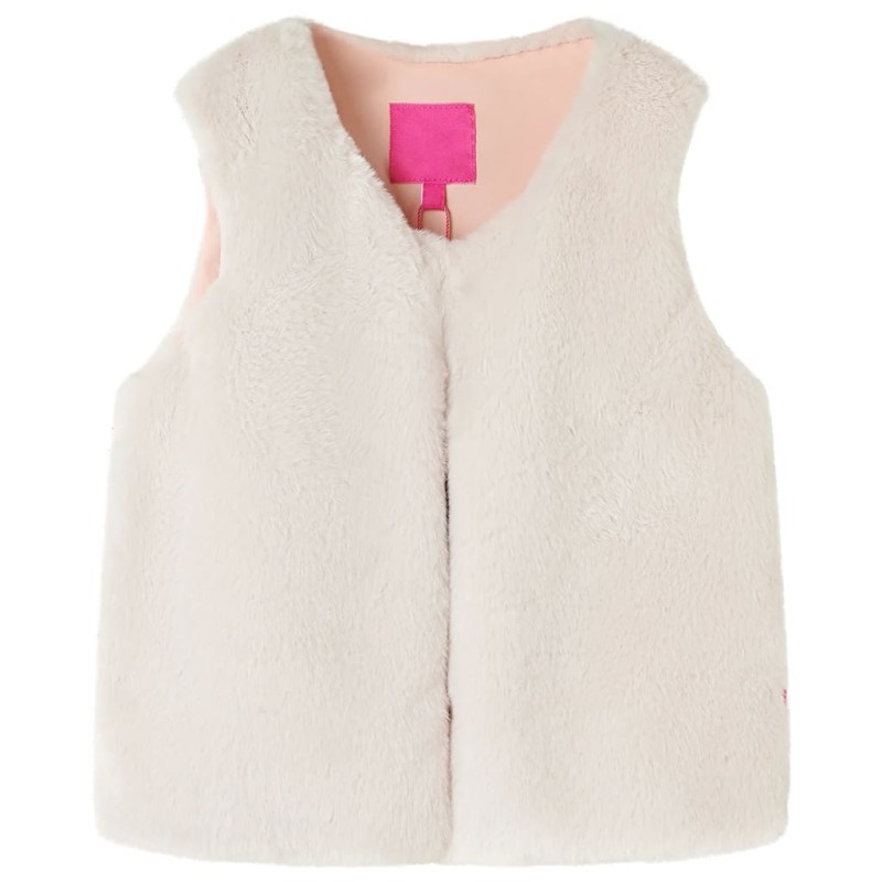 Kinderweste Kunstpelz Beige 92 Kinderweste Kunstpelz Beige 92