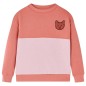 Kinder-Sweatshirt mit Farbblock Rosa 92 Kinder-Sweatshirt mit Farbblock Rosa 92