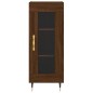 Highboard Braun Eichen-Optik 34,5x34x180 cm Holzwerkstoff Highboard Braun Eichen-Optik 34,5x34x180 cm Holzwerkstoff